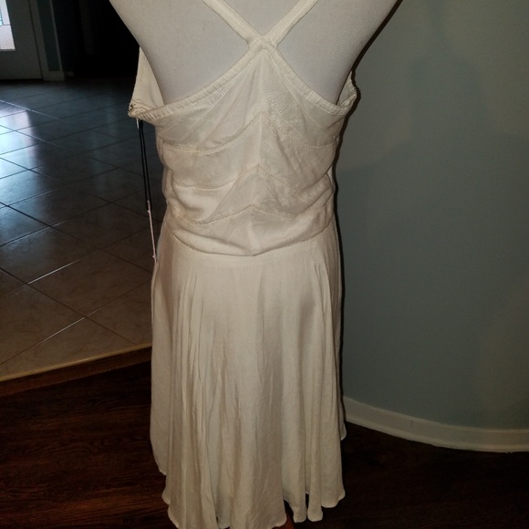Dex Boho Summer Dress Sz M Off White Beautiful - Picture 2 of 8
